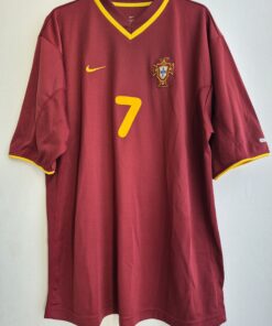 Seleção Portugal G 2000 Nike Nº 7 Modelo Jogador Home Original