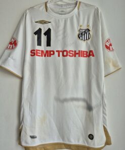 Santos G 2011 Umbro Nº11 Usada em Jogo Home Original - Autografada