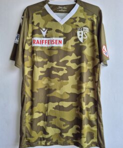 Sion Camouflage Suíça GG 2020 Macron Usada em Jogo № 8 Original