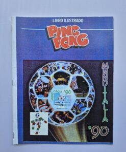 Álbum Figurinhas Copa Mundo 1990 Ping Pong Reprodução