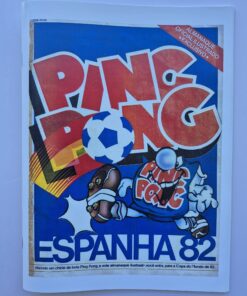 Álbum De Figurinhas Ping Pong Copa Do Mundo Espanha 82 Reprodução
