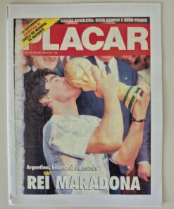 Revista Placar Argentina, Bicampeã do Mundo Rei Maradona 1986 Reprodução