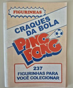 Álbum Figurinhas Craques da Bola Ping Pong 1983 Reprodução