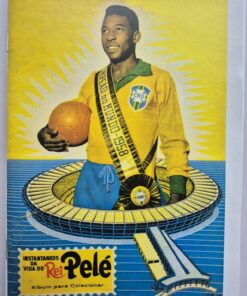 Álbum Figurinhas Futebol Instantâneos Da Vida Pelé 1964 Reprodução