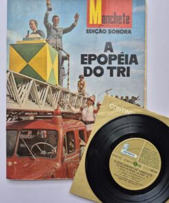 Revista + Disco Manchete Ed. Sonora - A Epopéia Do Tri 1970