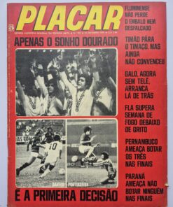 Revista Placar - Apenas o Sonho Dourado Fluminense, Flamengo, Timão, Santos  N.292 1975