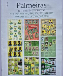 Álbum Figurinhas Palmeiras 16 Times Históricos Reprodução