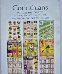 Álbum Figurinhas Corinthians 15 Times Históricos Reprodução