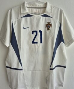 Seleção Portugal GG Nike 2002 Usada em Jogo Nº 21 Away Original
