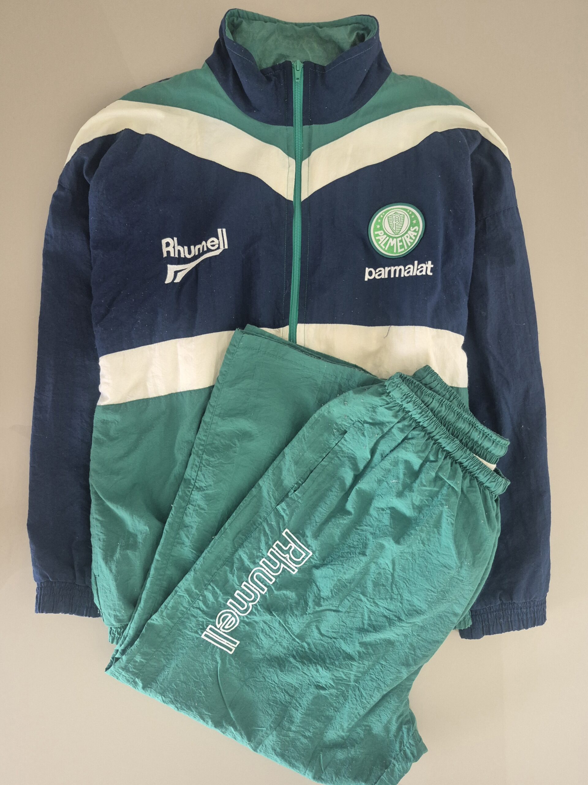 Palmeiras Conjunto Blusão+Calça GG Rhumell 1996 Exclusivo de Jogador Original